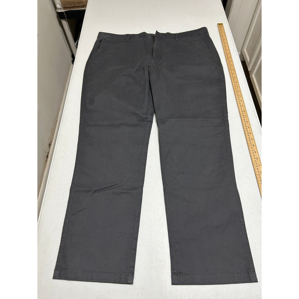 English‎ Laundry Mens Charcoal Gray Flat Front Casual Chino Pants Size 40x32